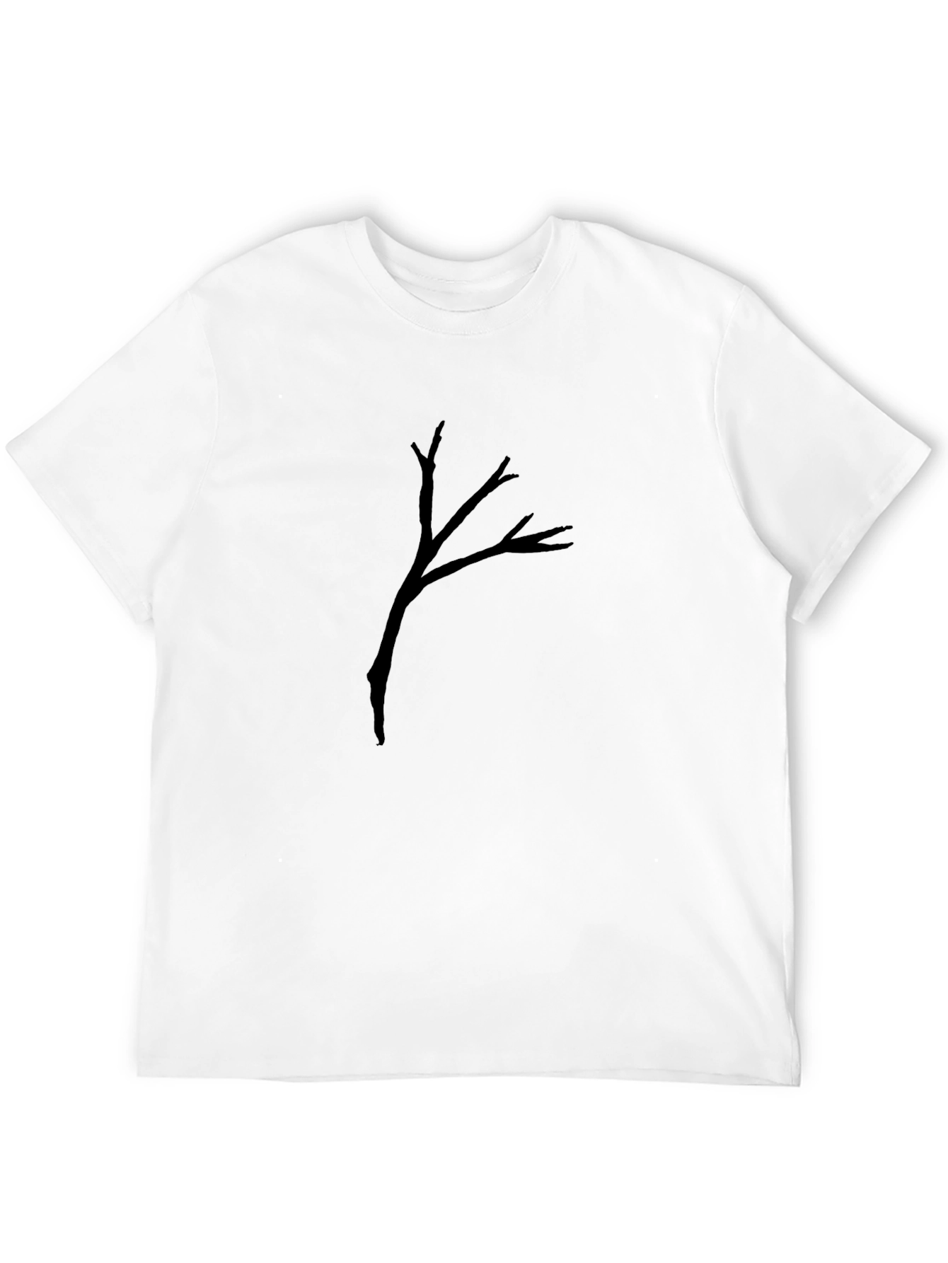 Black Tree Branch Graphic Tee - Mens Casual Shirt