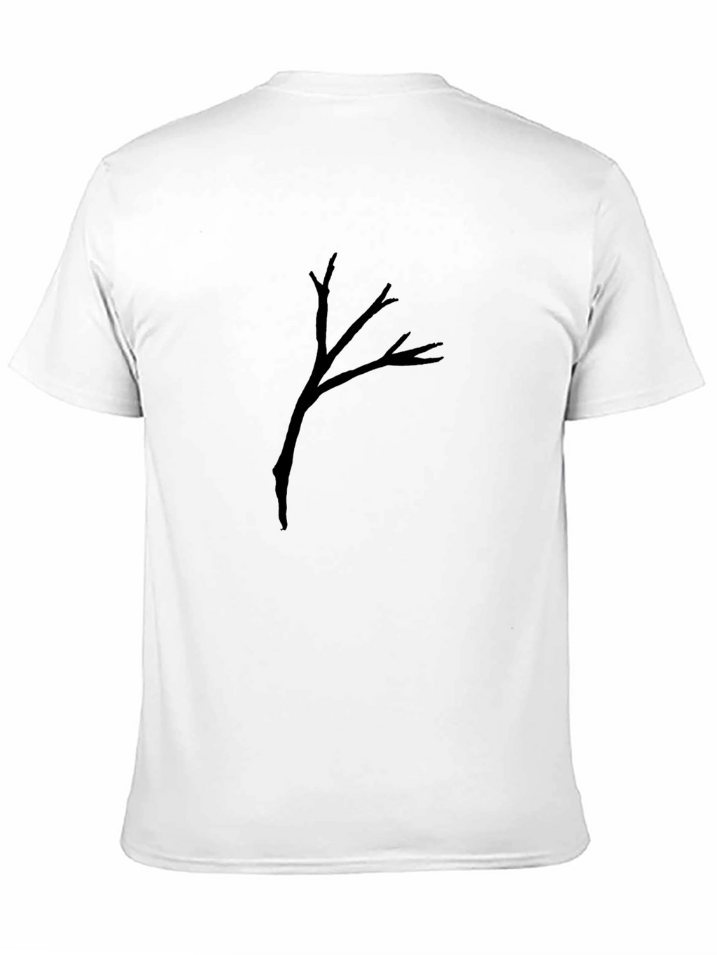 Black Tree Branch Graphic Tee - Mens Casual Shirt