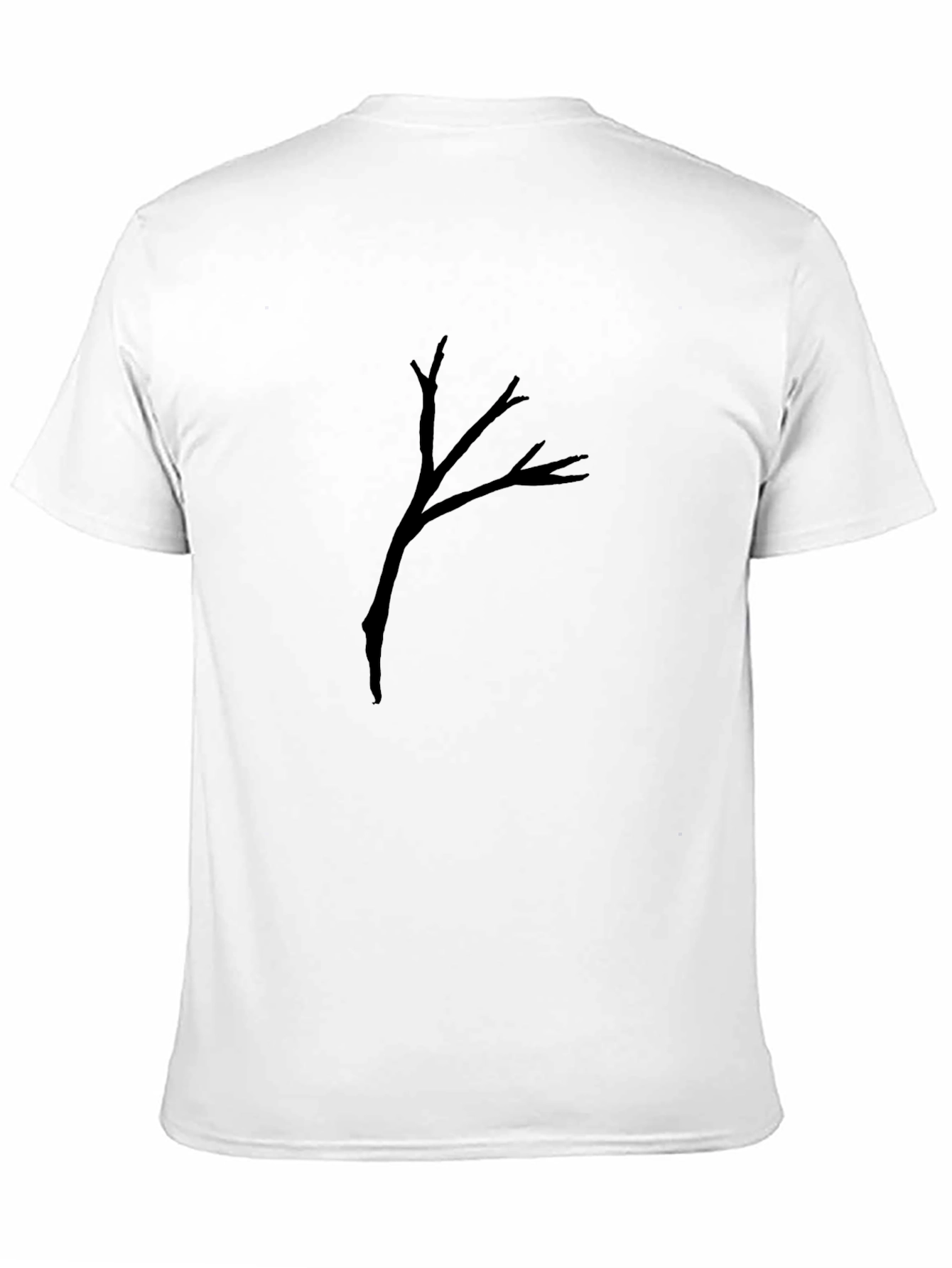 Black Tree Branch Graphic Tee - Mens Casual Shirt