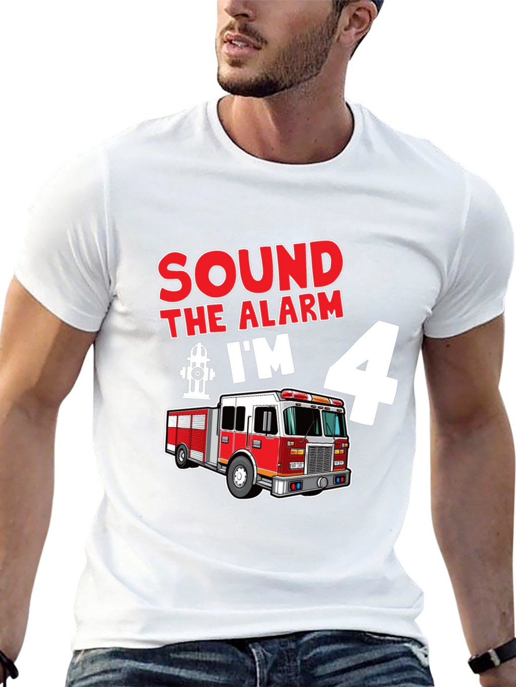 Sound the Alarm Im 4 Fire Truck T-Shirt