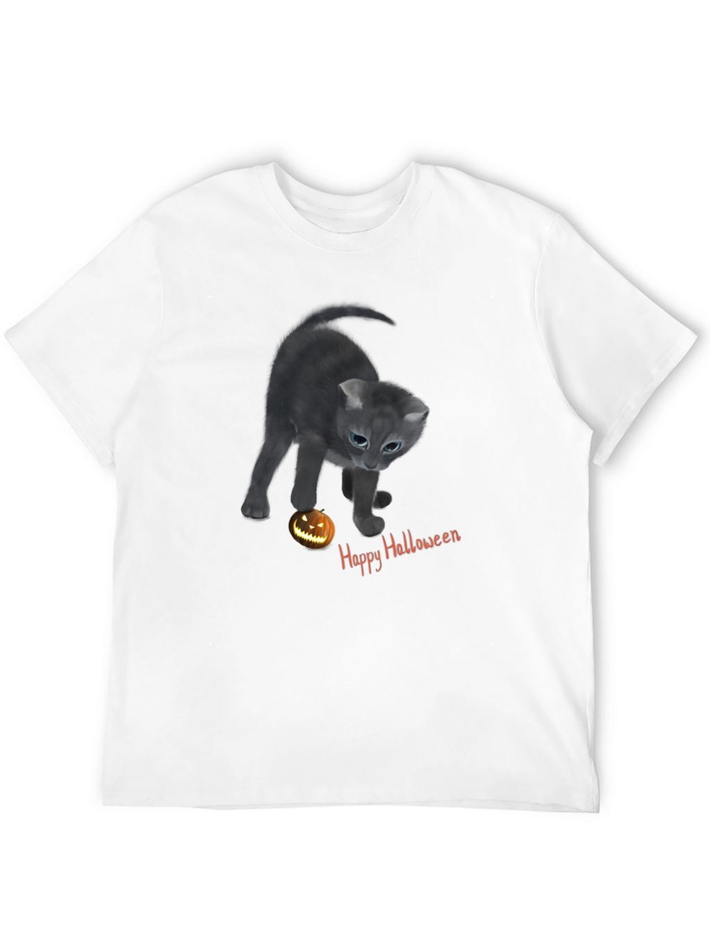 Halloween Cat T-Shirt - Spooky Season Style