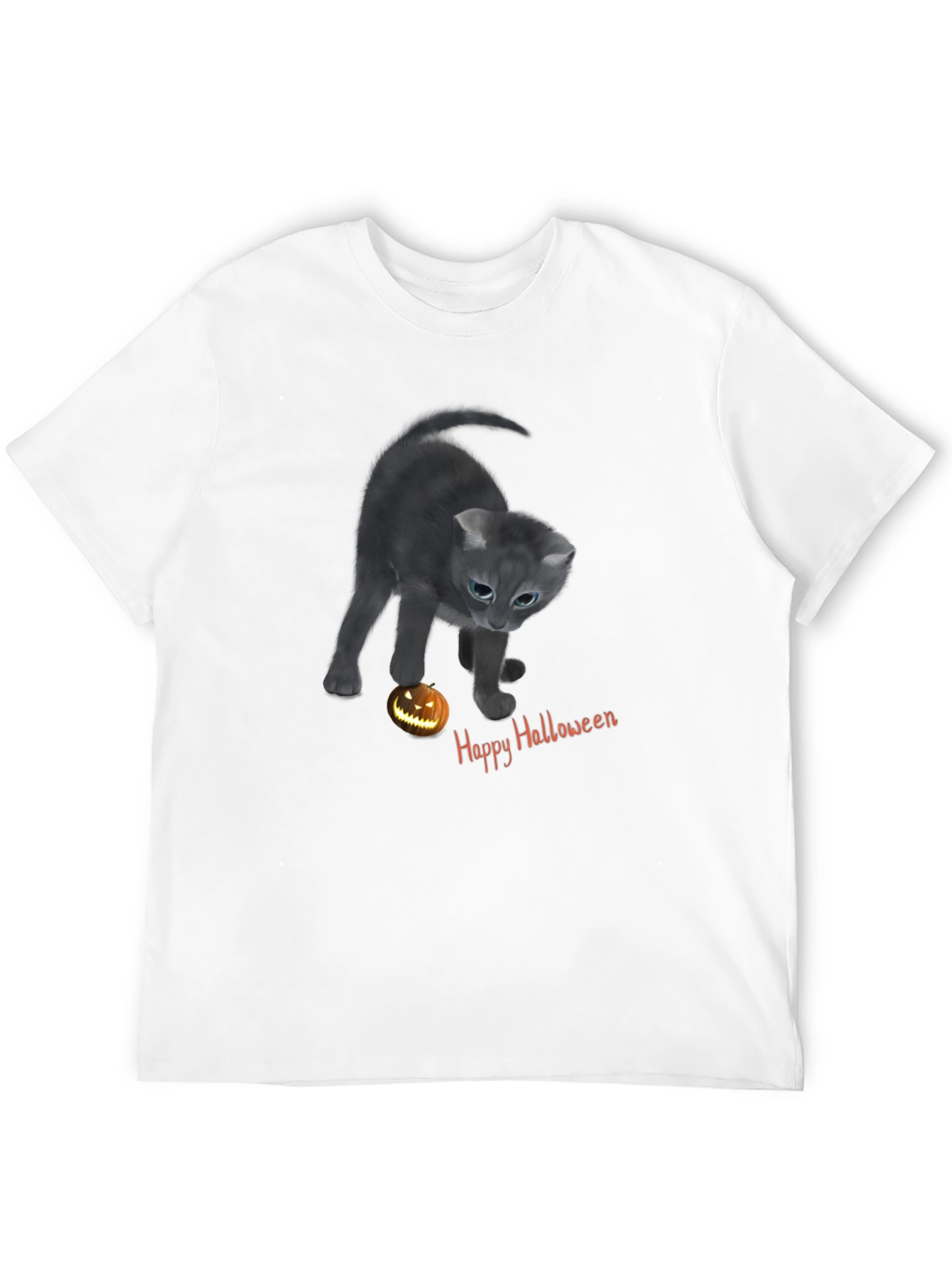 Halloween Cat T-Shirt - Spooky Season Style