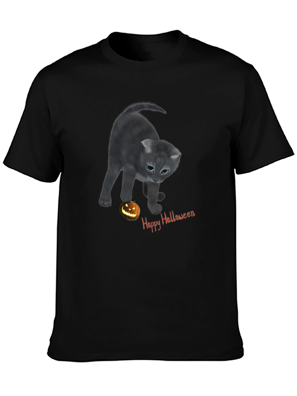Halloween Cat T-Shirt - Spooky Season Style