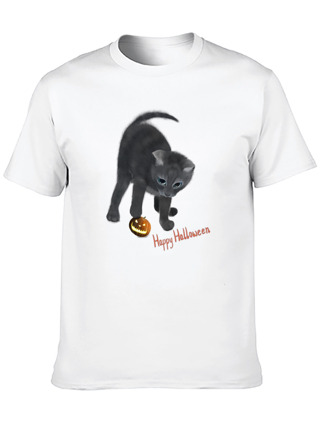 Halloween Cat T-Shirt - Spooky Season Style