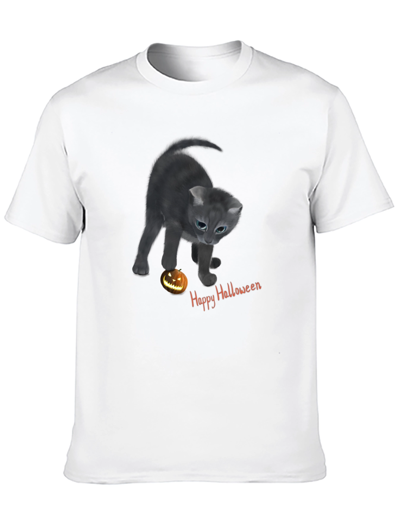 Halloween Cat T-Shirt - Spooky Season Style