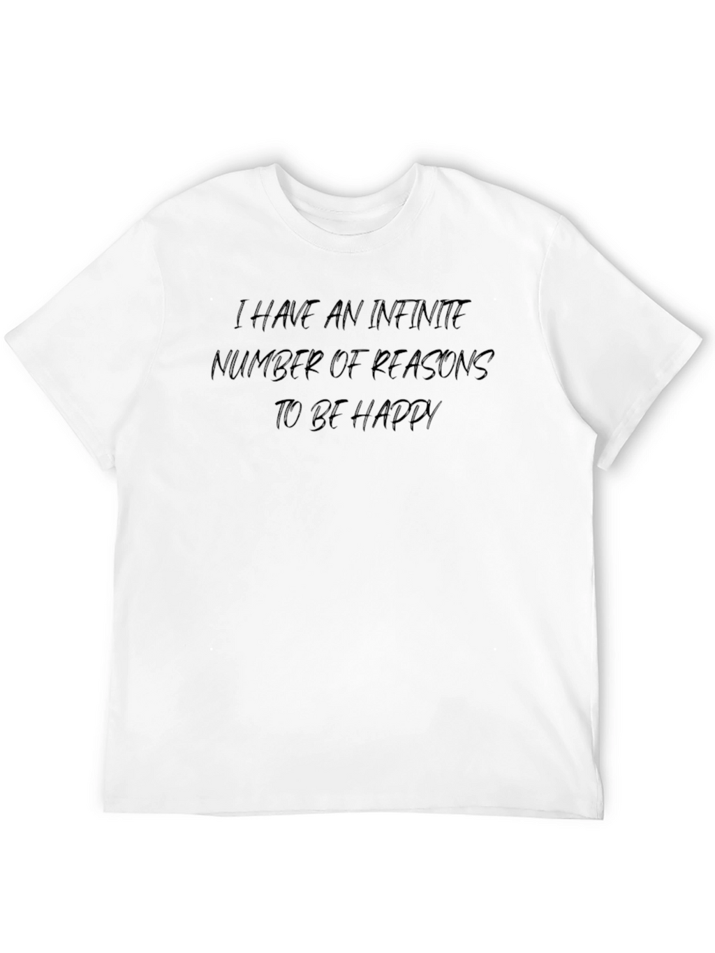 Infinite Reasons to Be Happy Black Graphic Tee