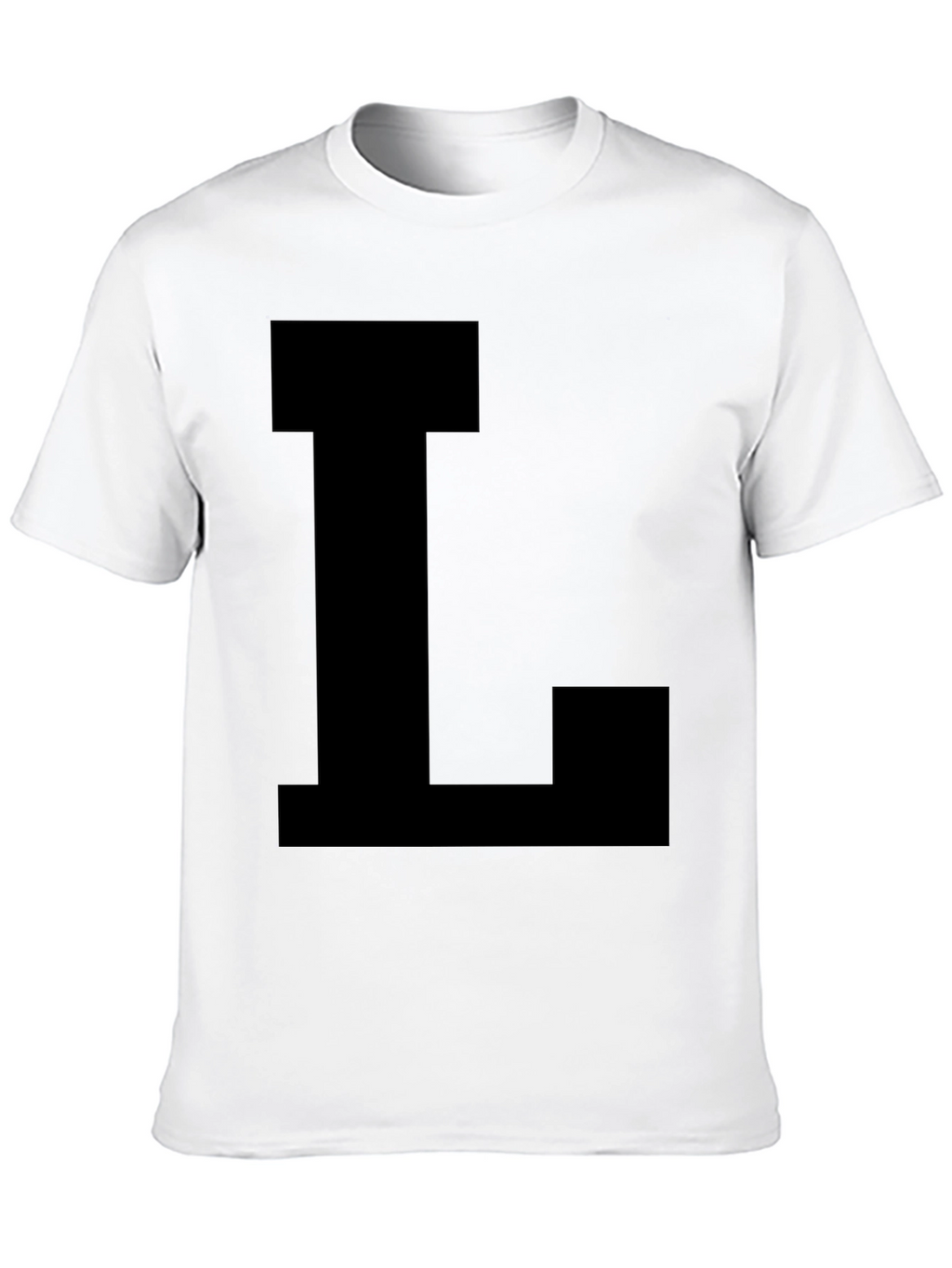 Bold Letter L Black T-Shirt