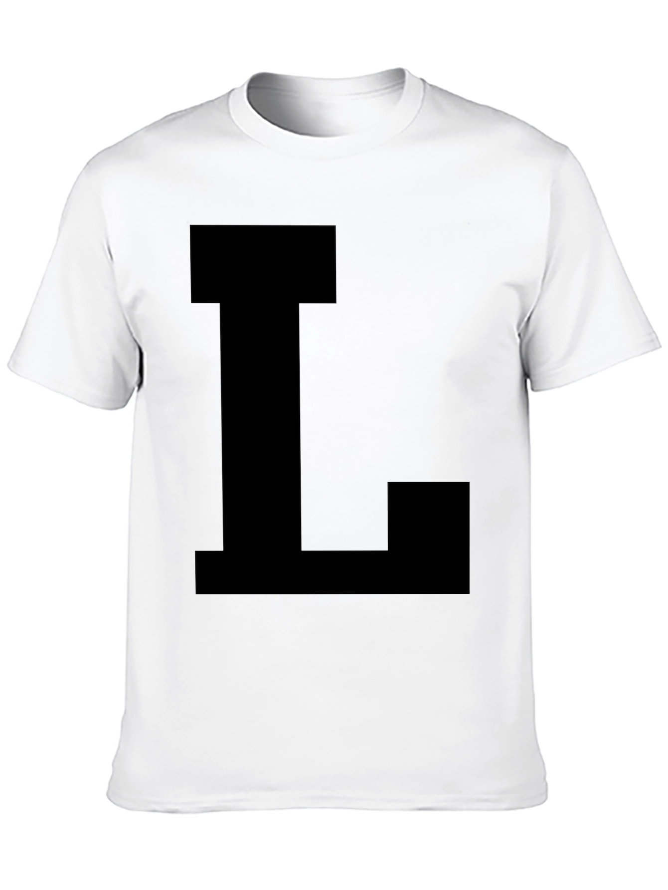 Bold Letter L Black T-Shirt