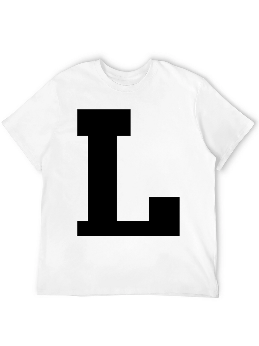 Bold Letter L Black T-Shirt