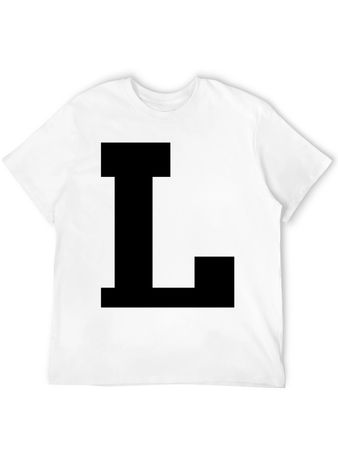 Bold Letter L Black T-Shirt