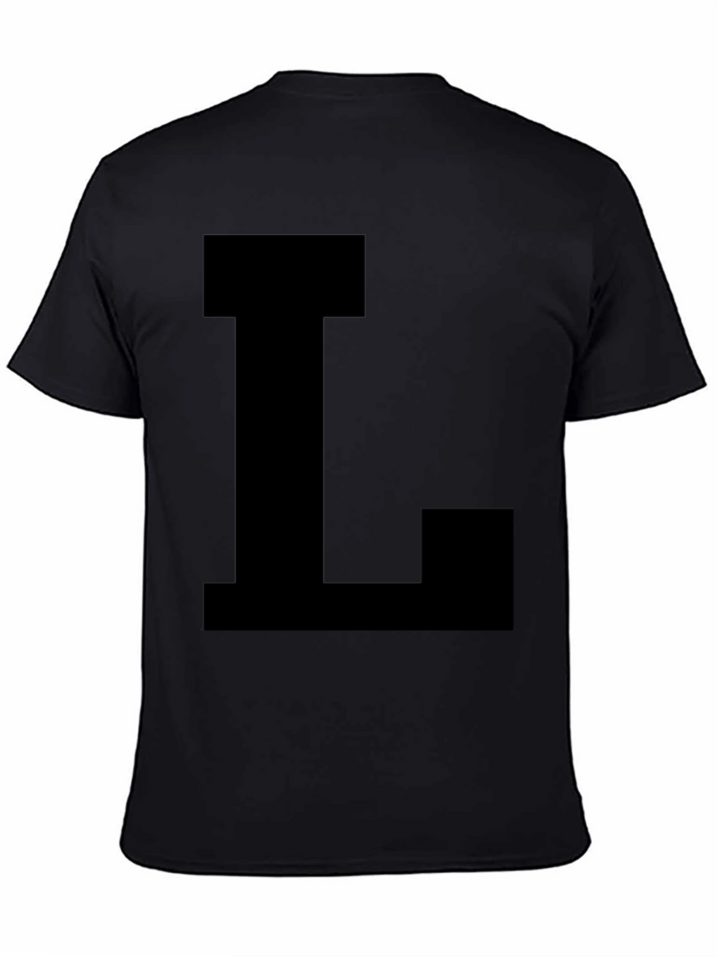 Bold Letter L Black T-Shirt