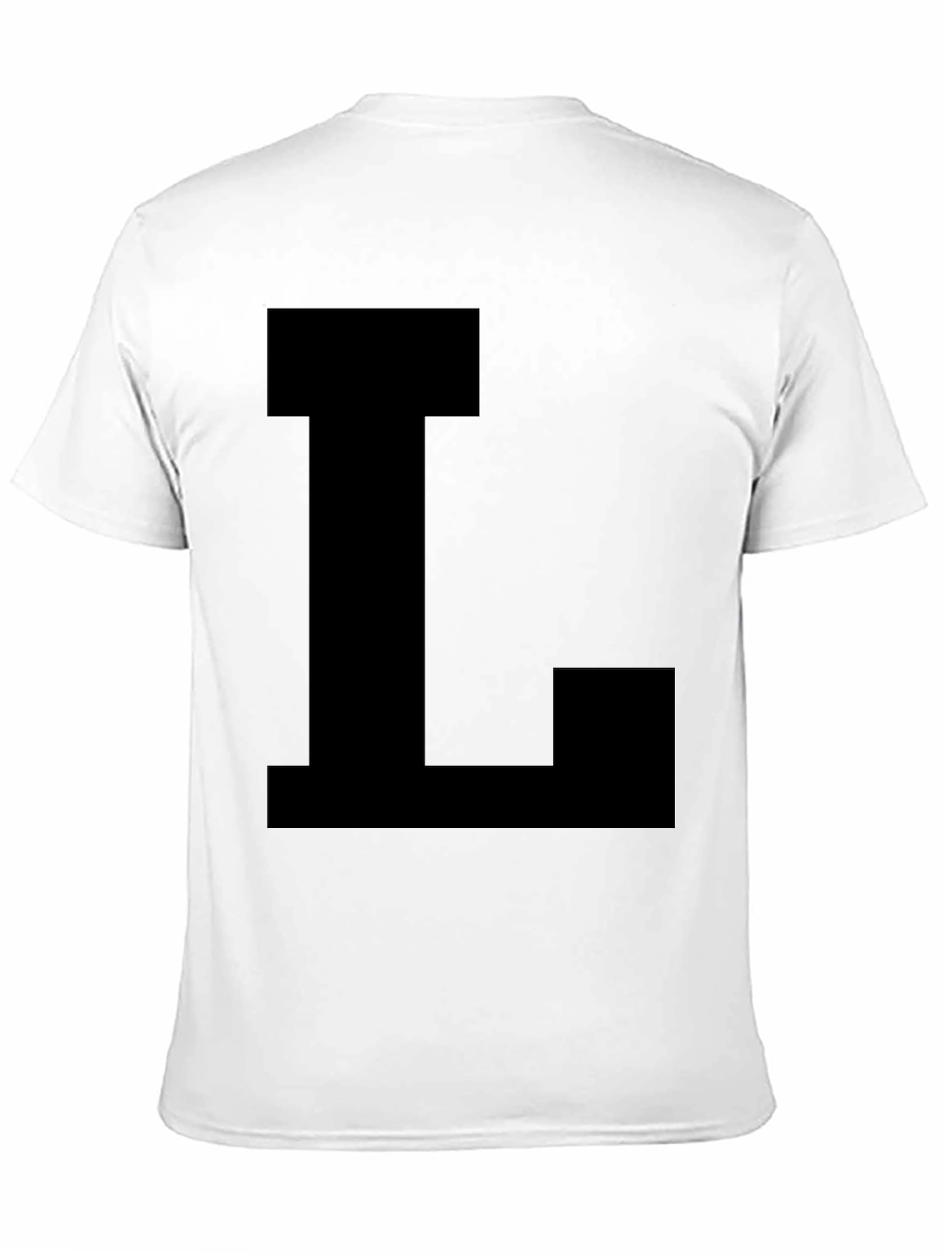 Bold Letter L Black T-Shirt