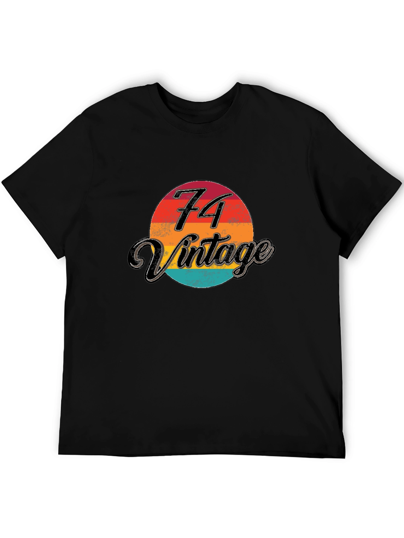 Vintage 1974 Graphic Tee - Retro Birthday Shirt