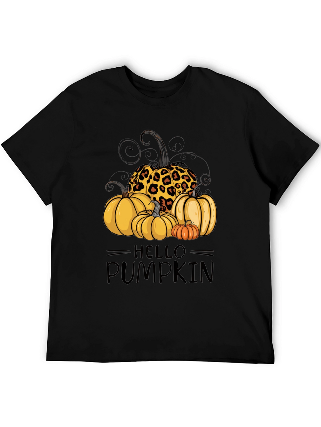 Hello Pumpkin Leopard Print T-Shirt