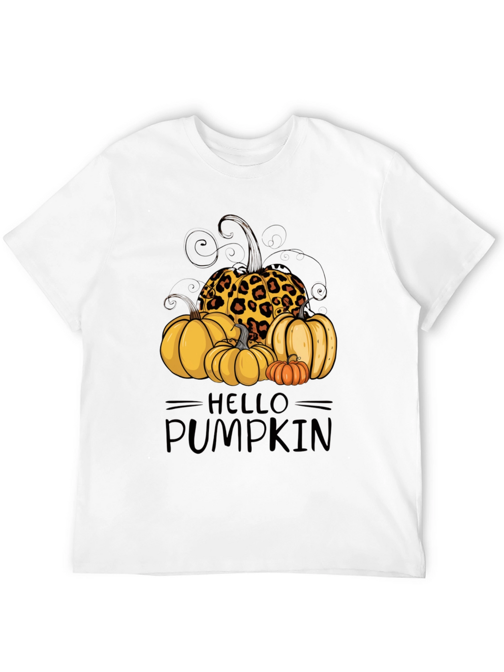 Hello Pumpkin Leopard Print T-Shirt