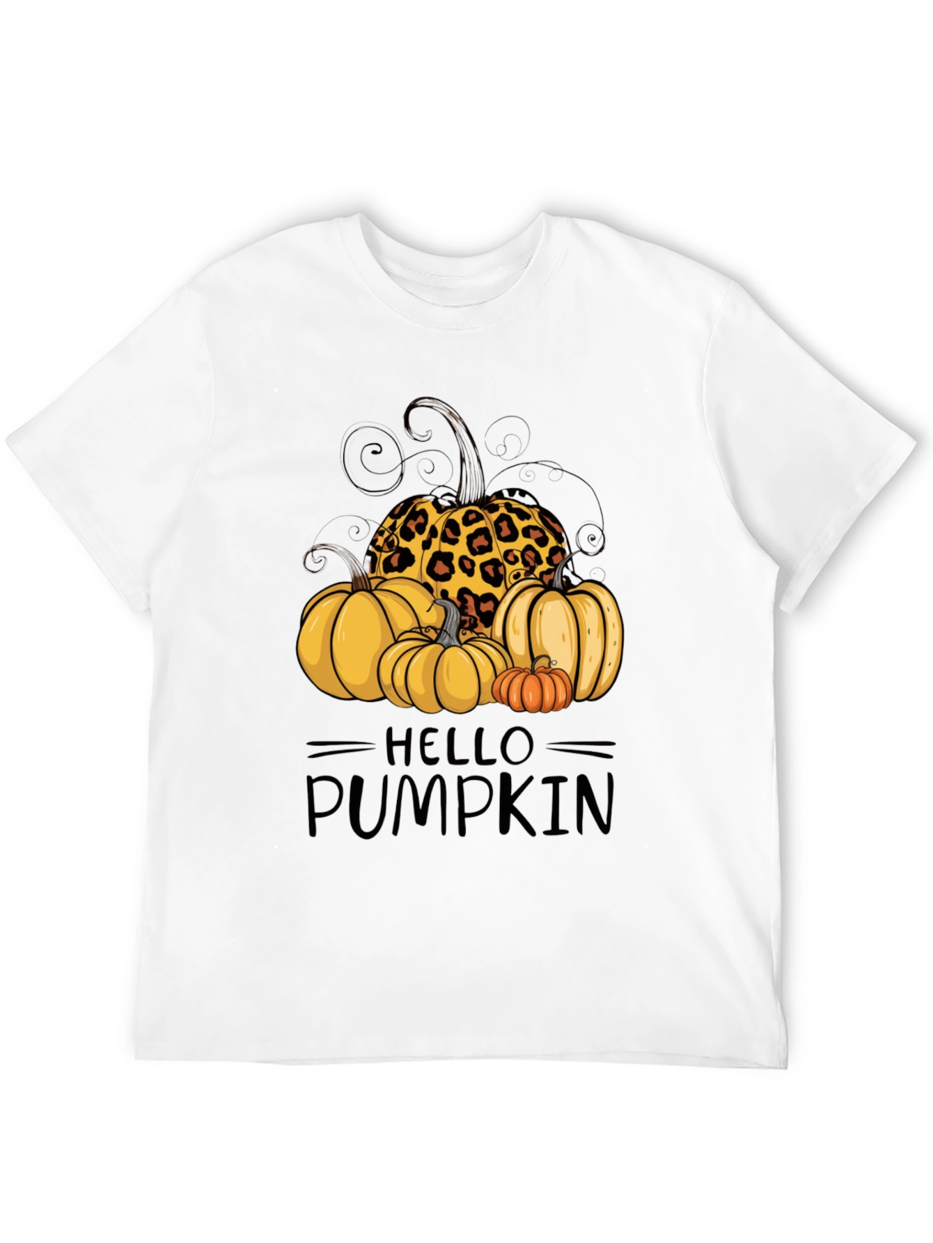 Hello Pumpkin Leopard Print T-Shirt