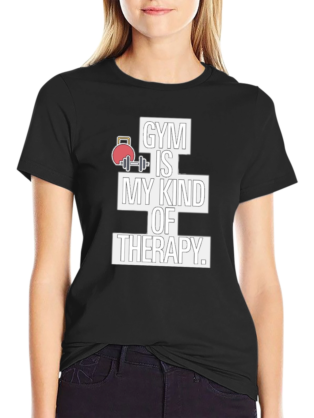 Gym is My Kind of Therapy Graphic T-Shirt