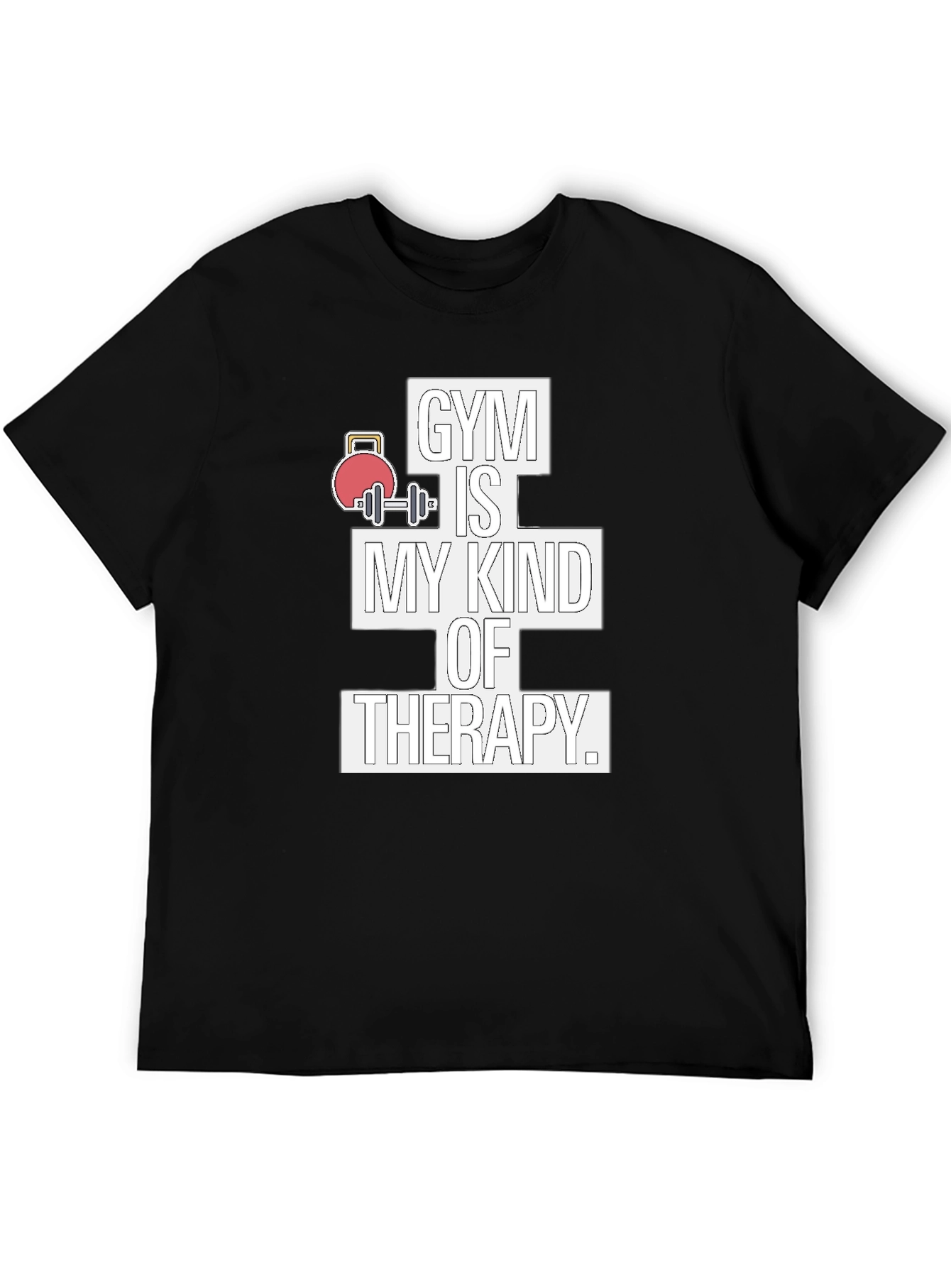 Gym is My Kind of Therapy Graphic T-Shirt