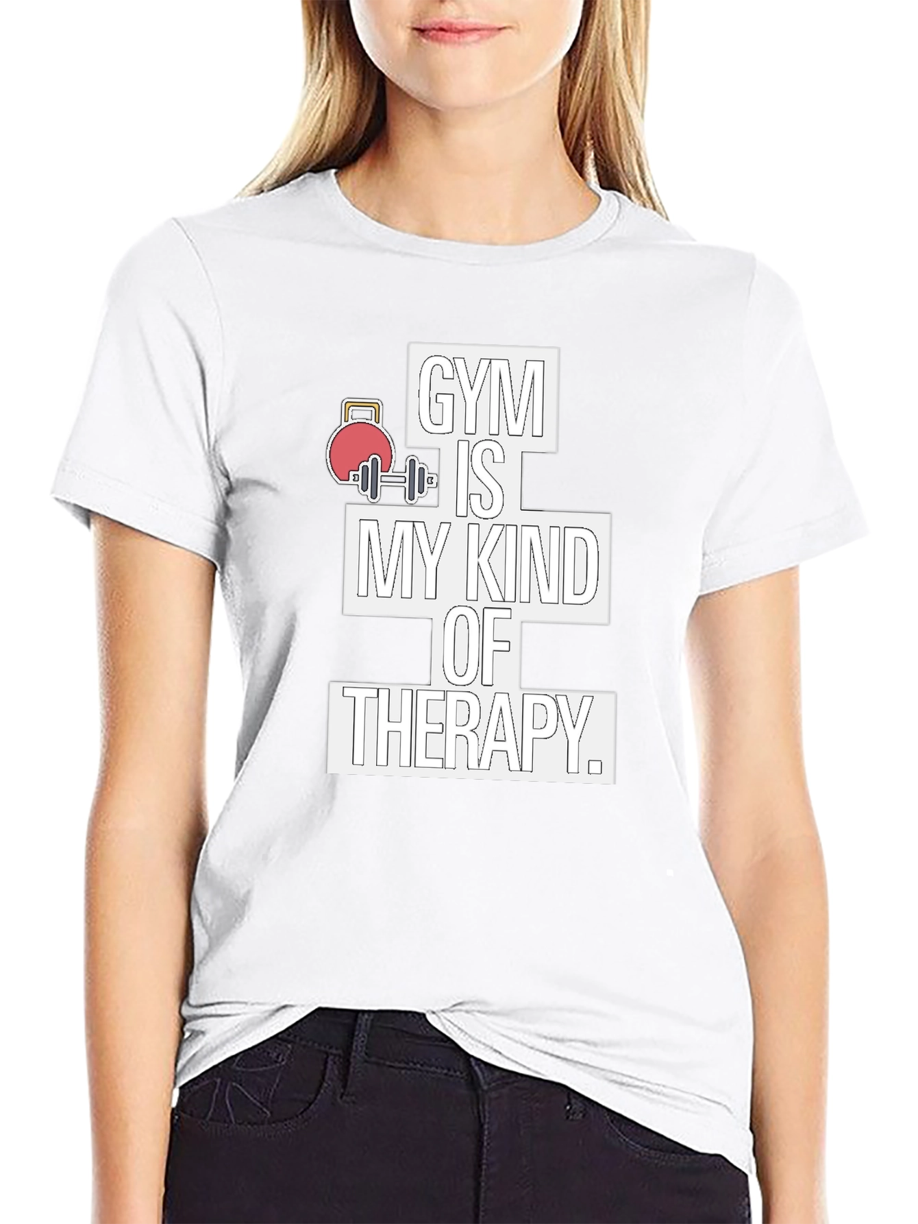 Gym is My Kind of Therapy Graphic T-Shirt