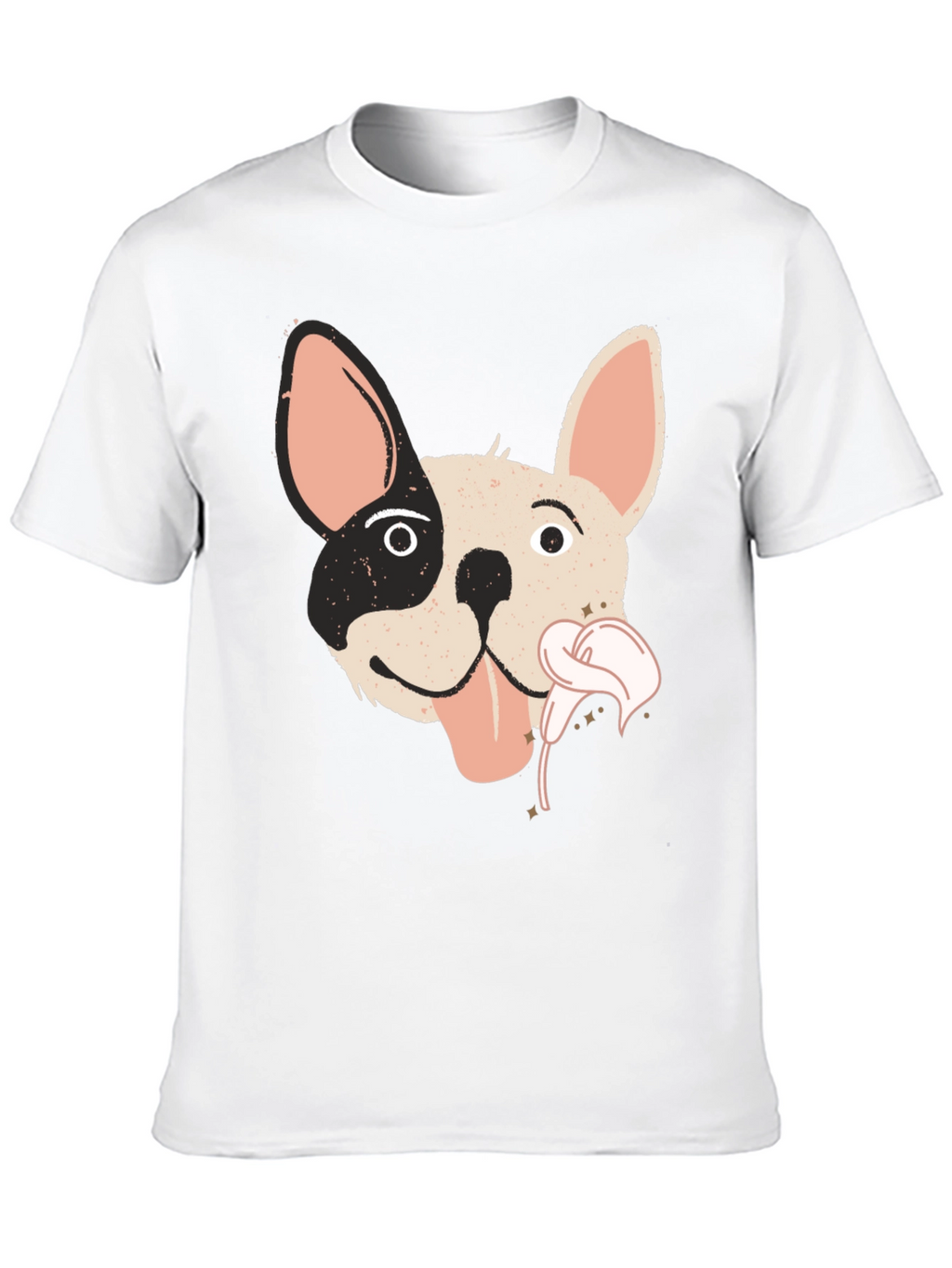 Dog Graphic Tee - Funky Frenchie T-Shirt