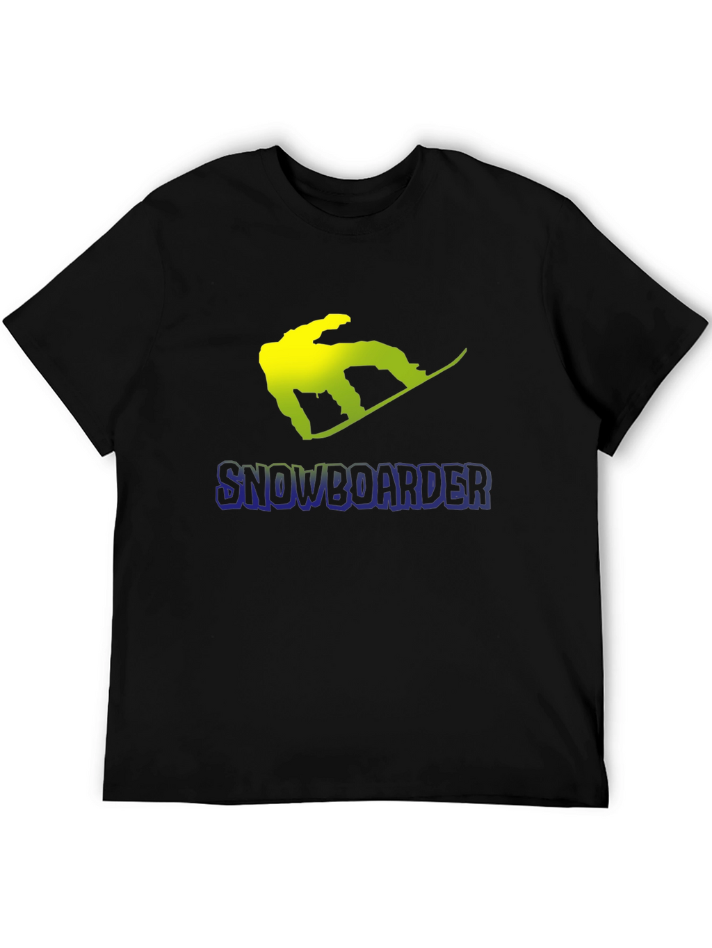 Snowboarder Graphic Black T-Shirt