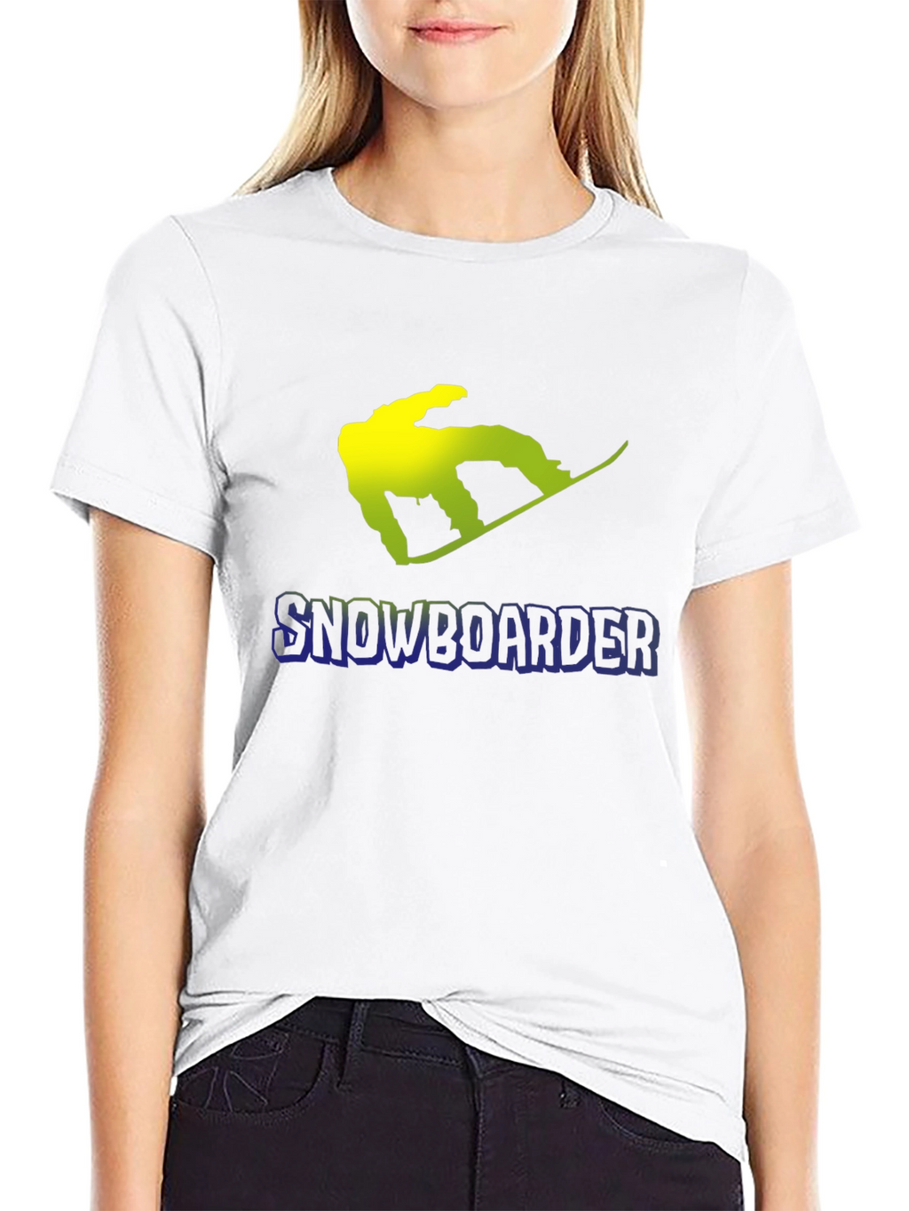 Snowboarder Graphic Black T-Shirt