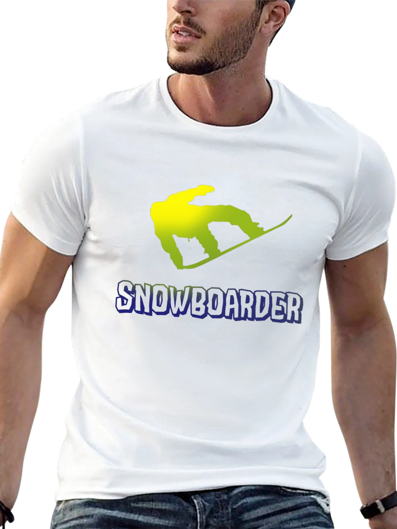 Snowboarder Graphic Black T-Shirt