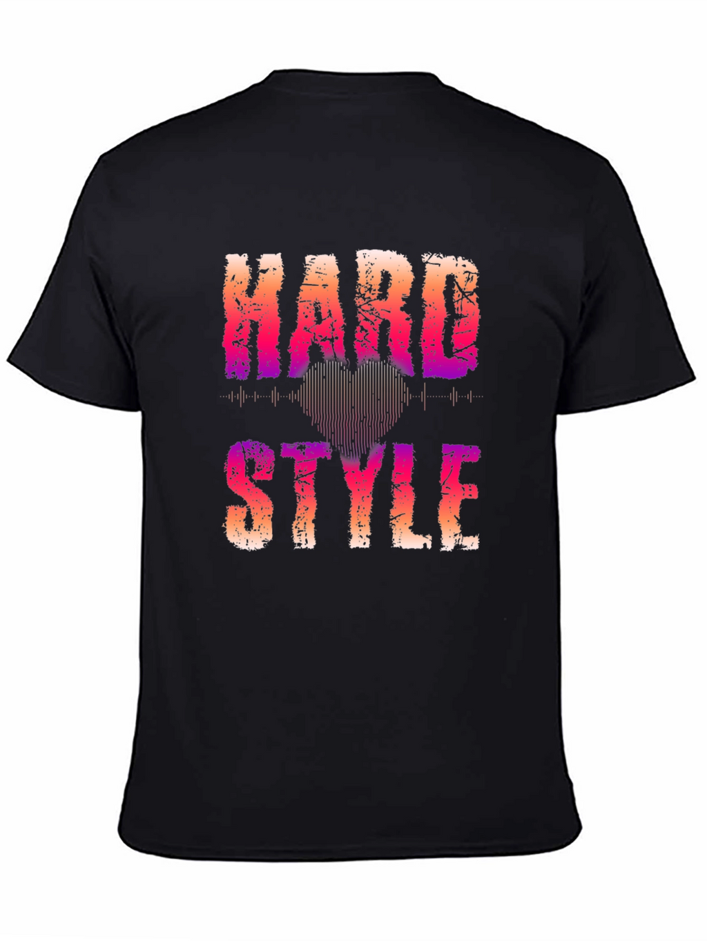 Hard Style Graphic Print Black T-Shirt