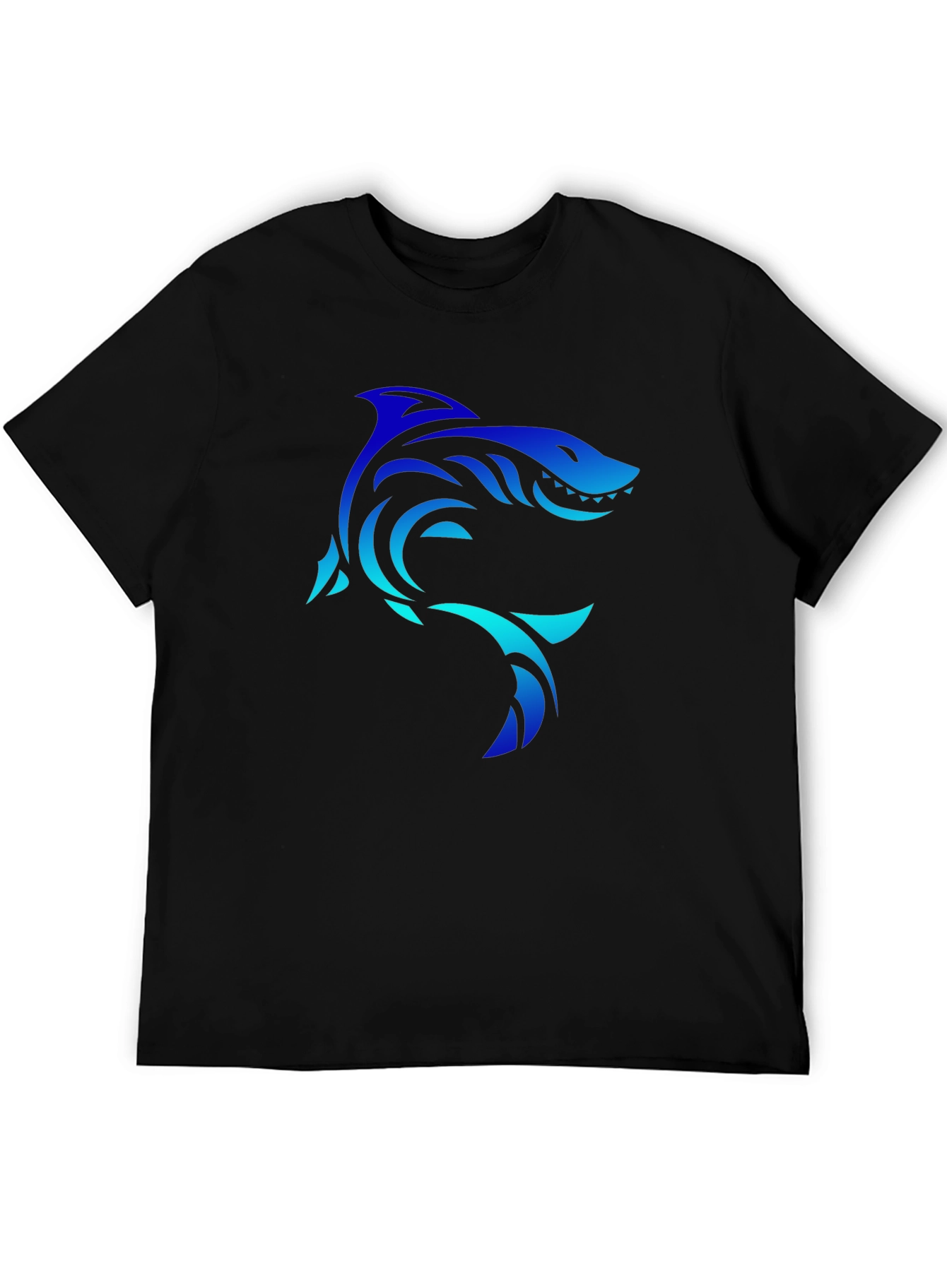 Shark Graphic Black Tee - Cool Unique Design
