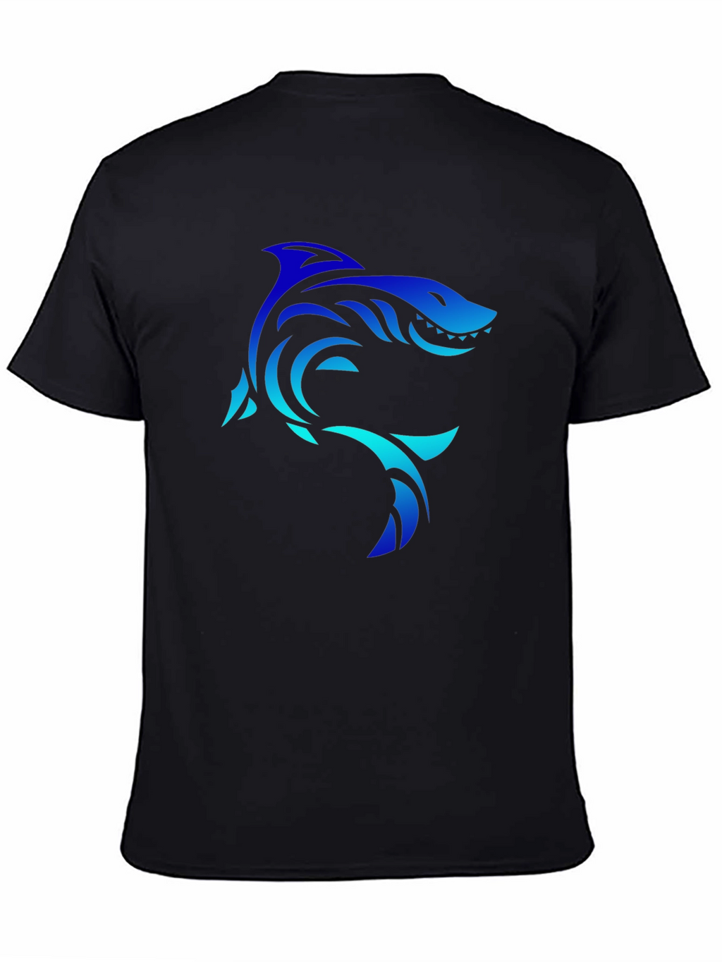 Shark Graphic Black Tee - Cool Unique Design