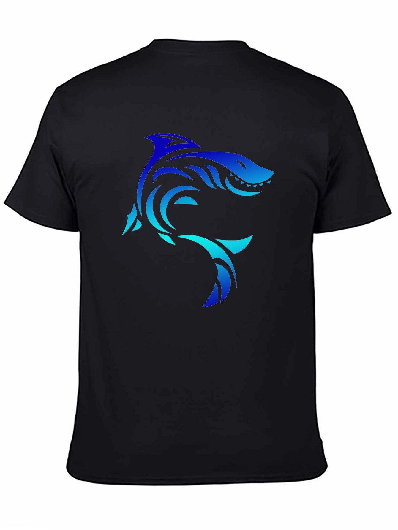 Shark Graphic Black Tee - Cool Unique Design
