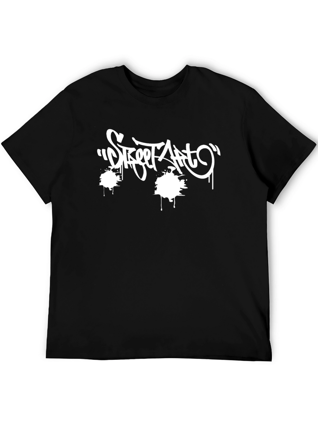 Street Art Graphic Black T-Shirt