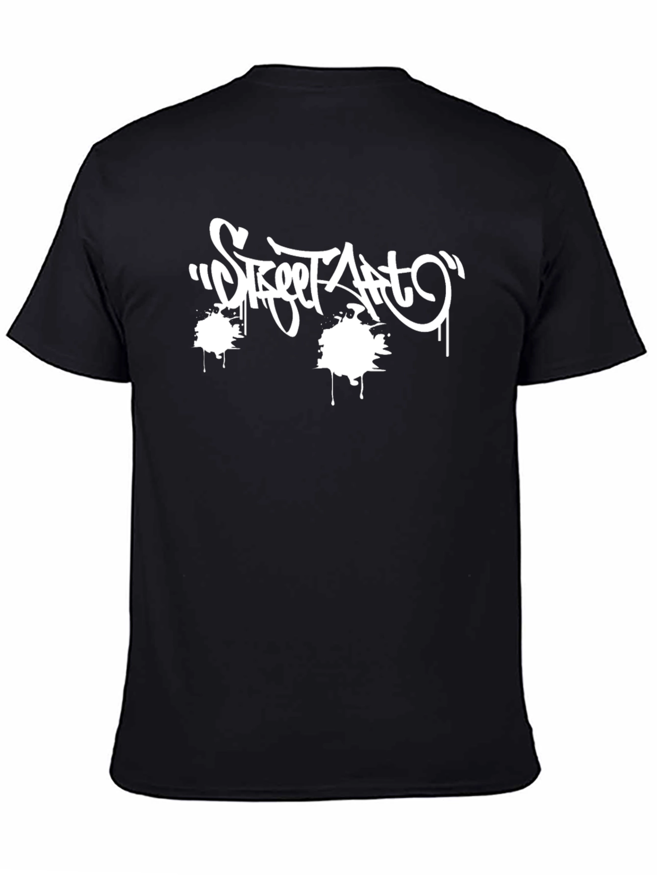 Street Art Graphic Black T-Shirt