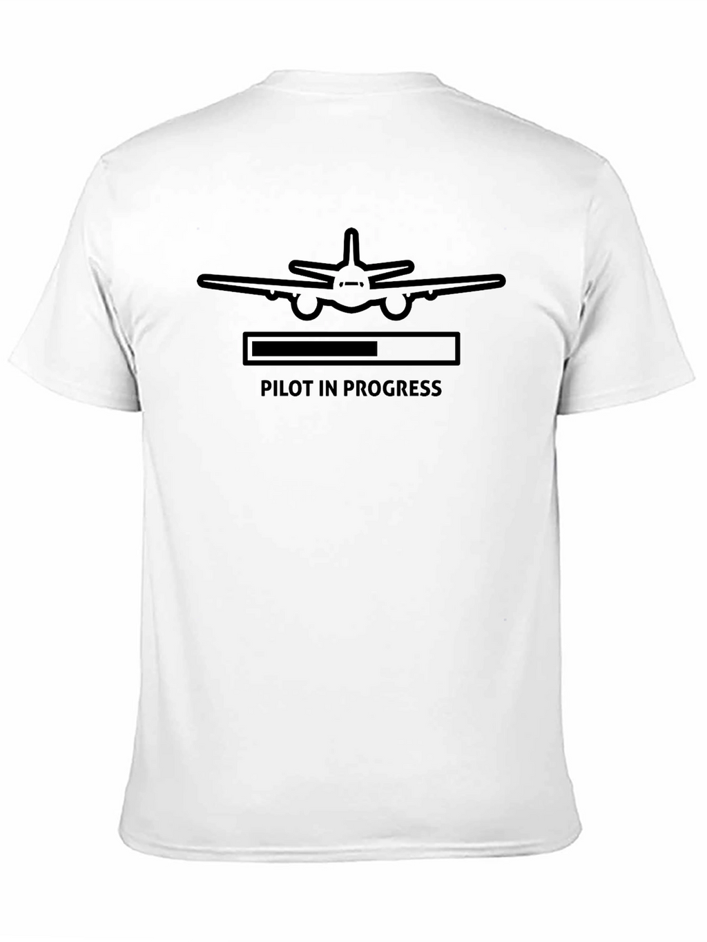 Pilot in Progress Black Graphic T-Shirt