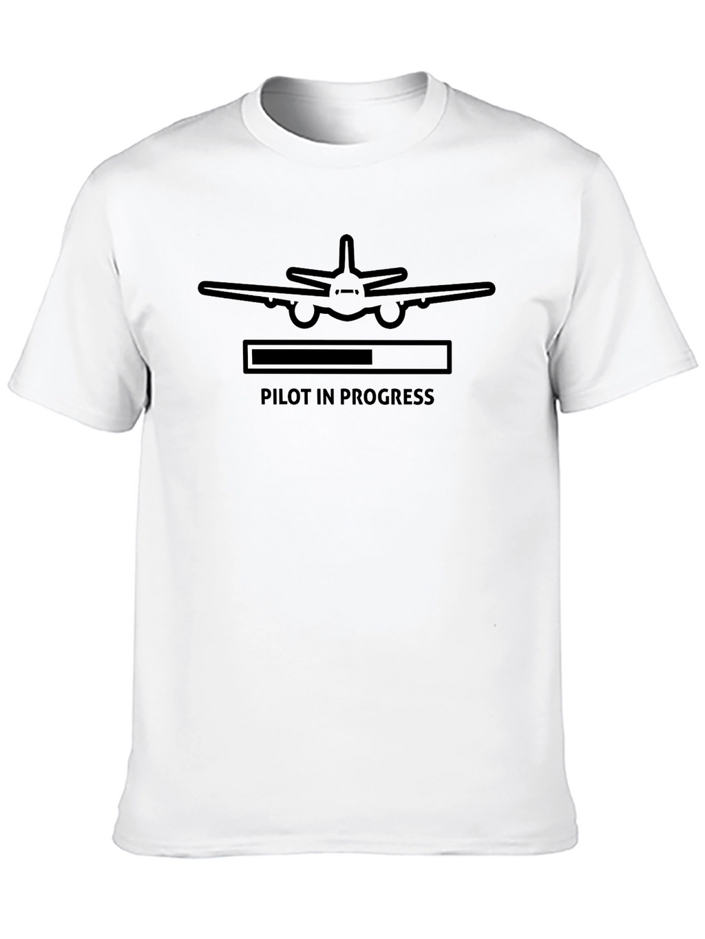 Pilot in Progress Black Graphic T-Shirt