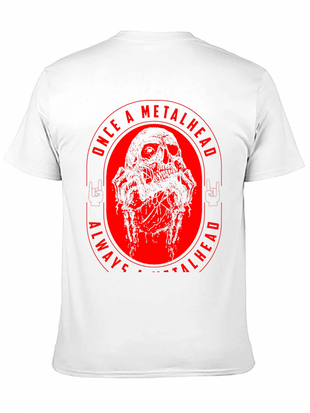 Metalhead Skull Graphic T-Shirt