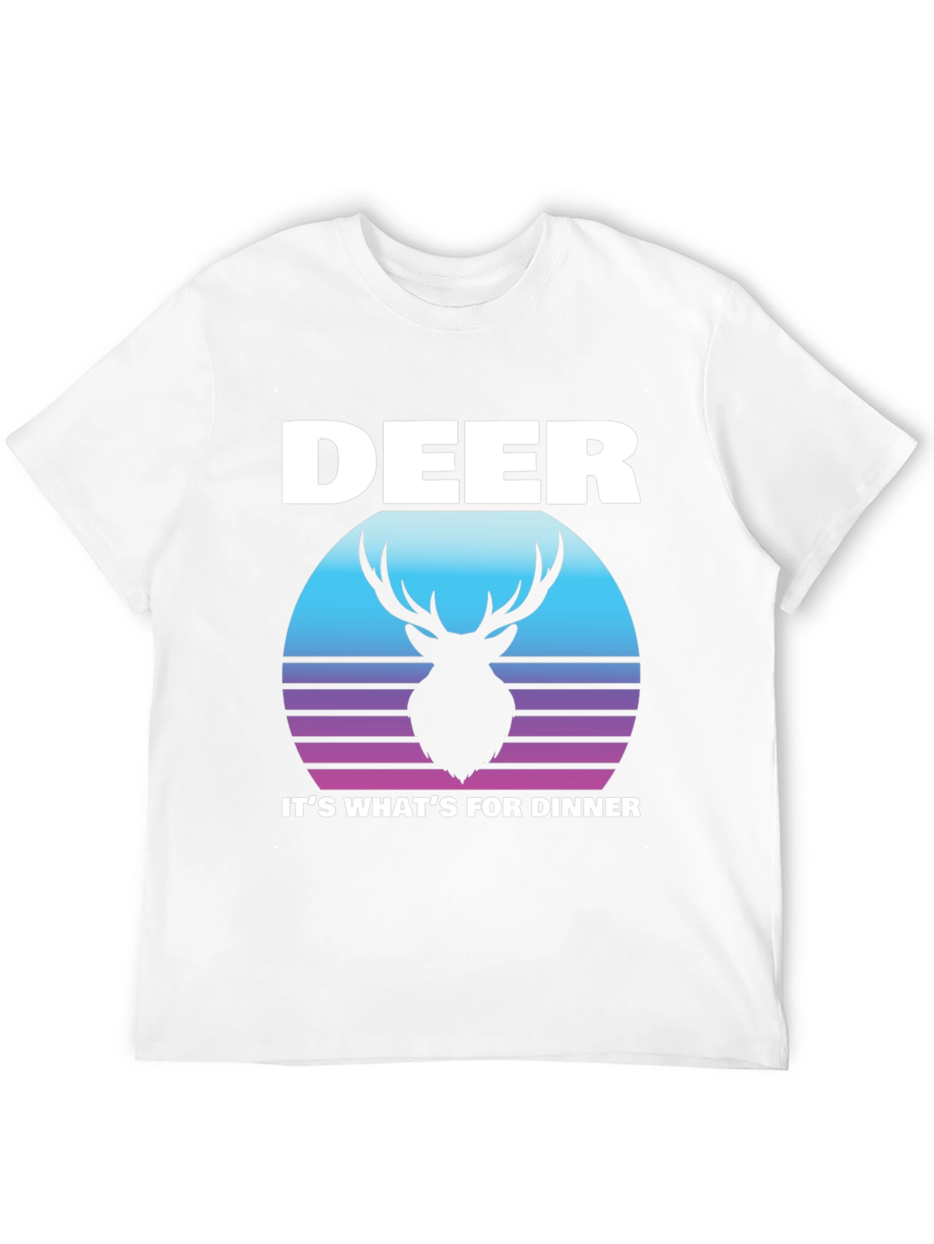 Deer for Dinner Graphic Tee - Black