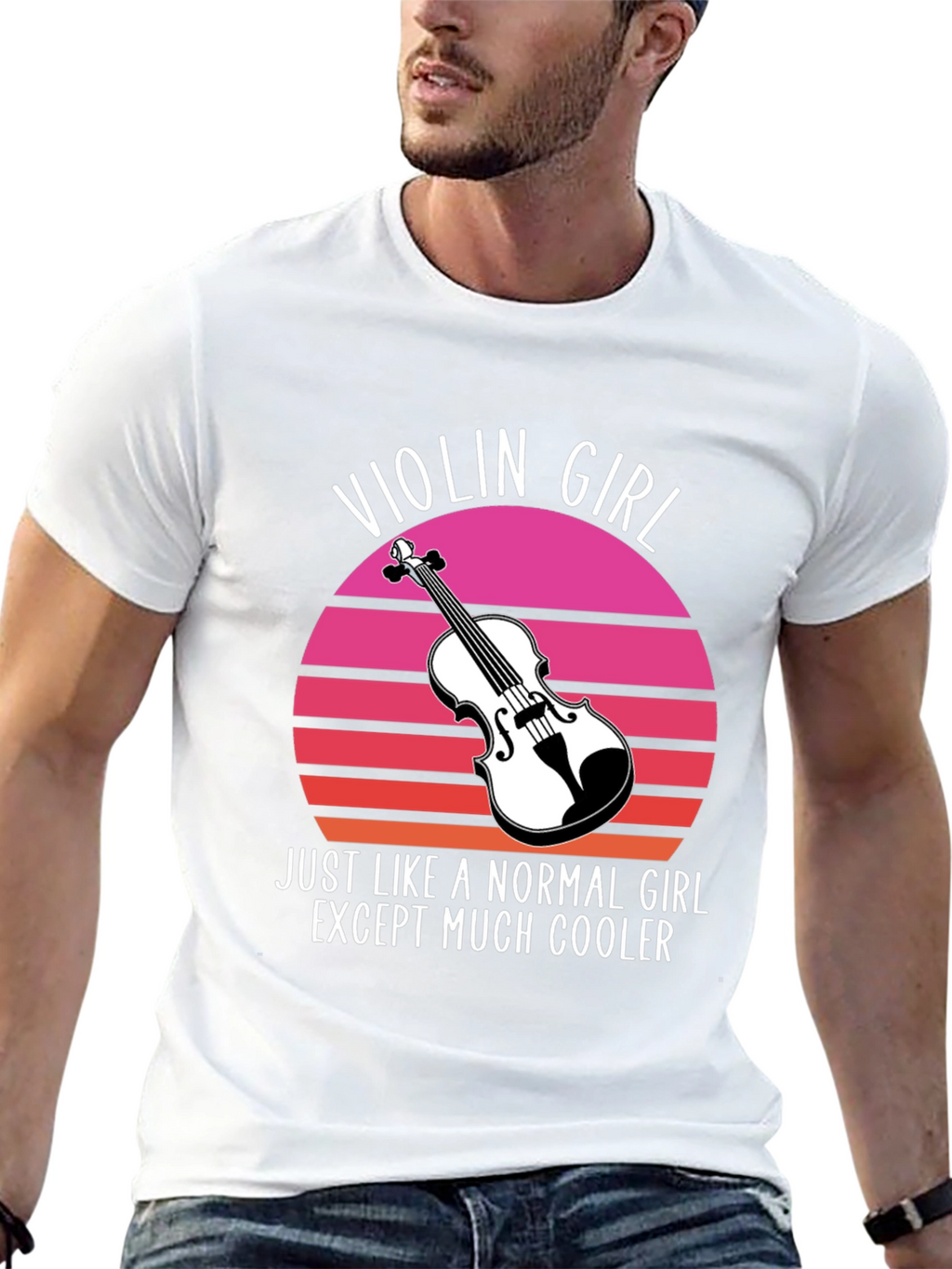 Violin Girl T-Shirt - Cool Musician Tee