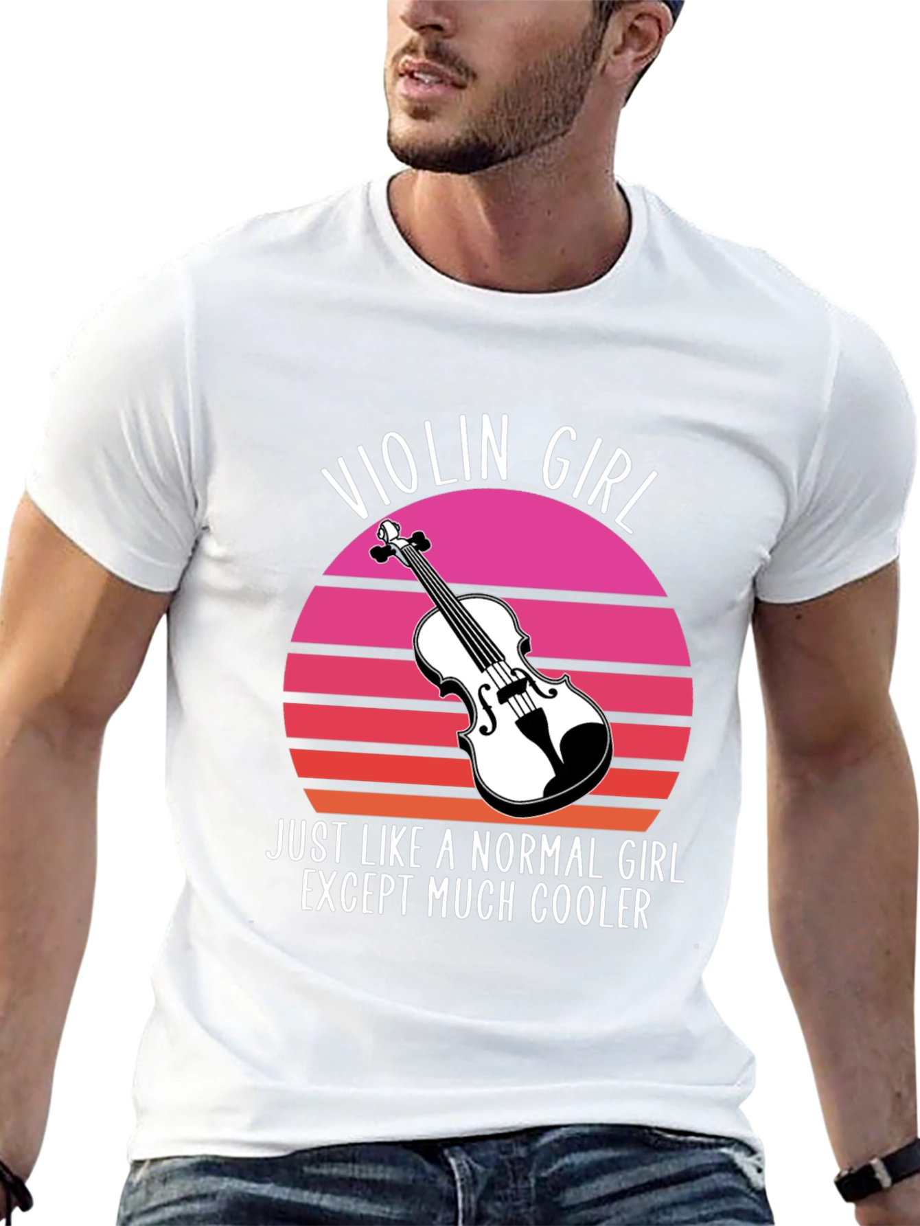 Violin Girl T-Shirt - Cool Musician Tee