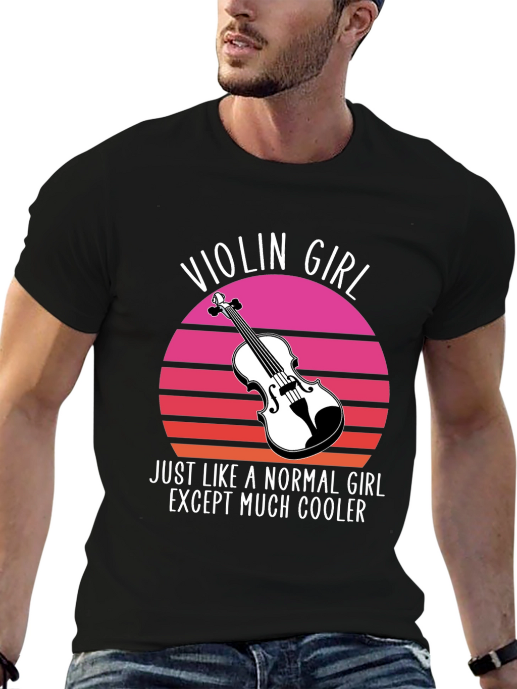 Violin Girl T-Shirt - Cool Musician Tee
