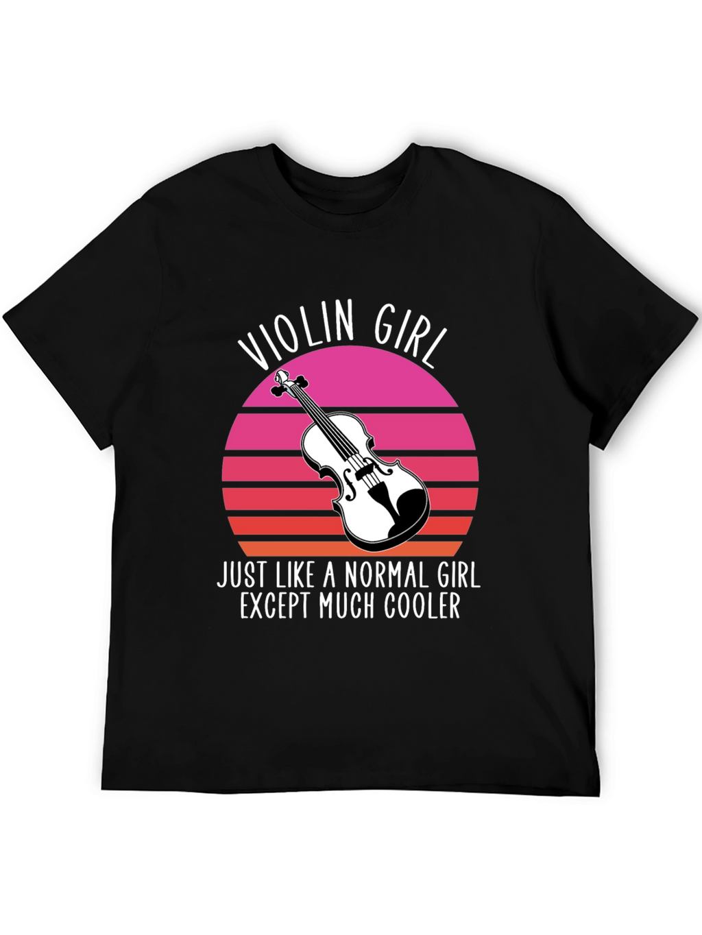 Violin Girl T-Shirt - Cool Musician Tee