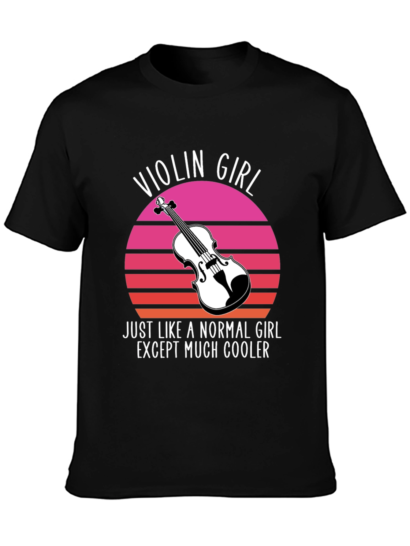 Violin Girl T-Shirt - Cool Musician Tee