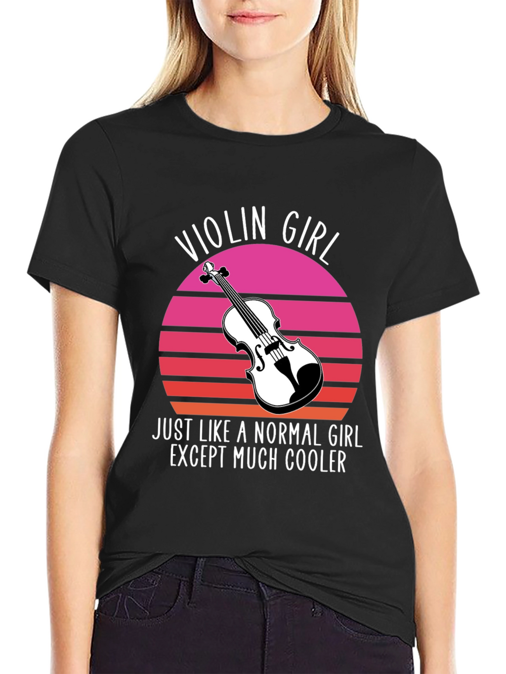 Violin Girl T-Shirt - Cool Musician Tee