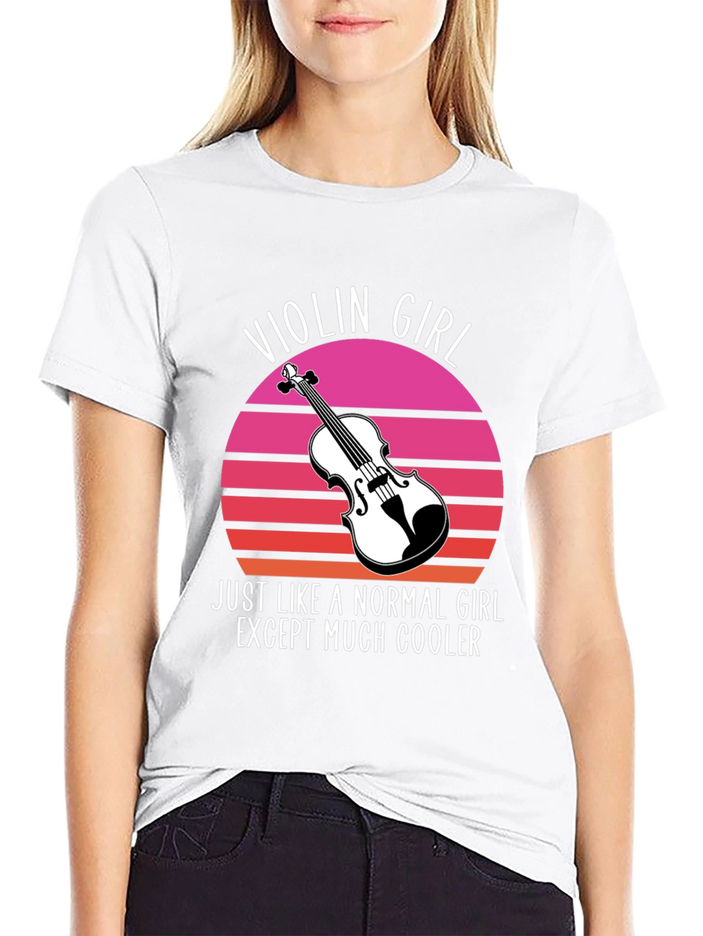 Violin Girl T-Shirt - Cool Musician Tee