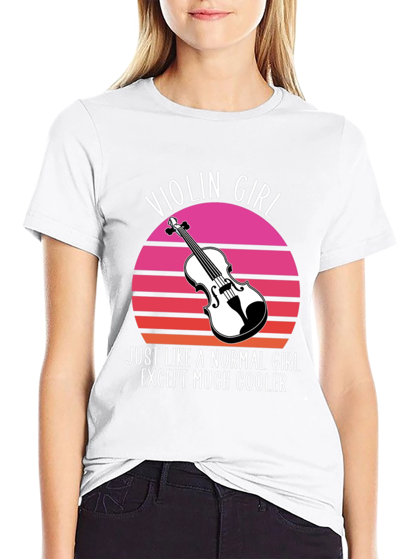 Violin Girl T-Shirt - Cool Musician Tee