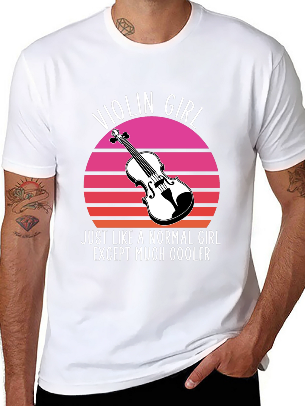 Violin Girl T-Shirt - Cool Musician Tee
