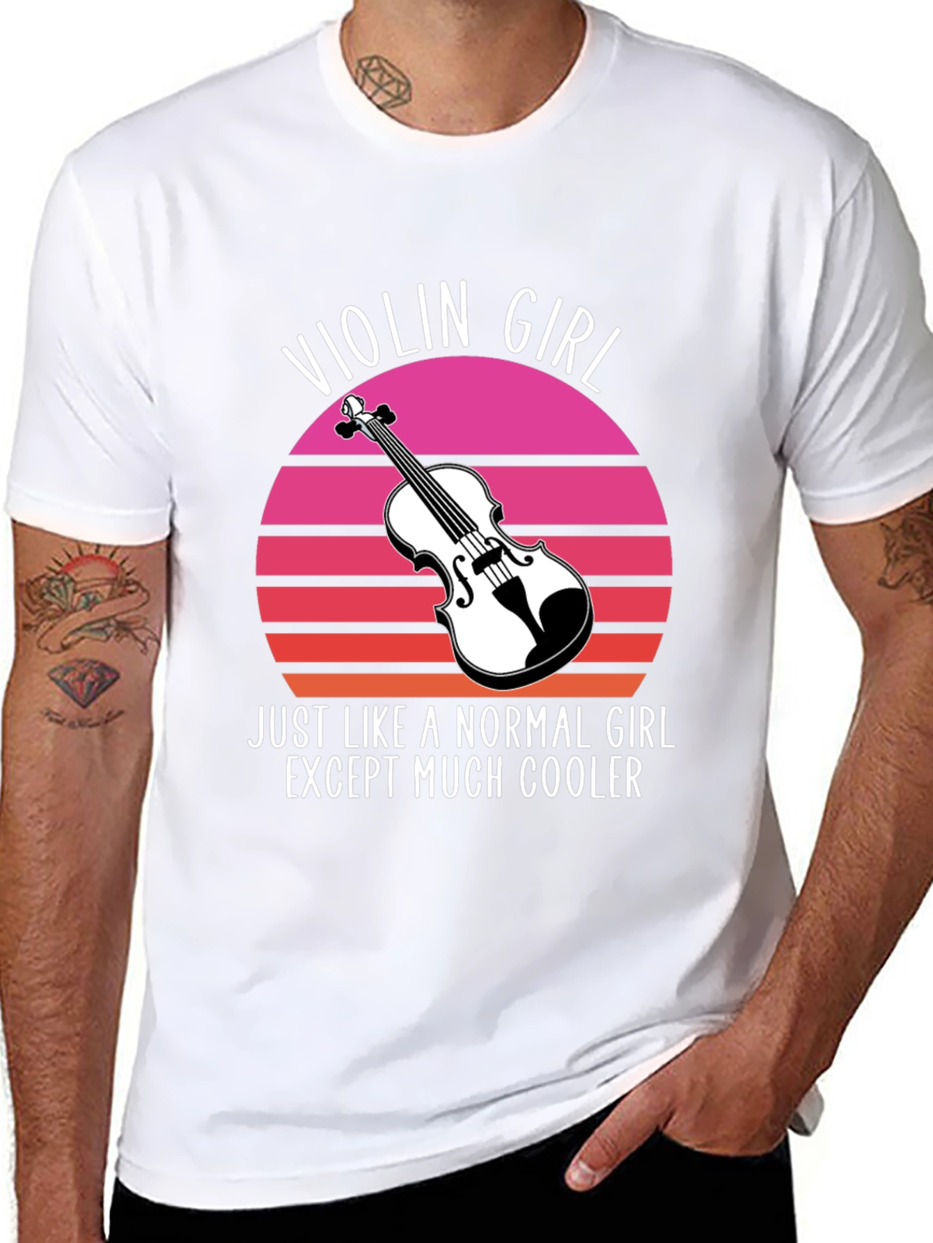 Violin Girl T-Shirt - Cool Musician Tee
