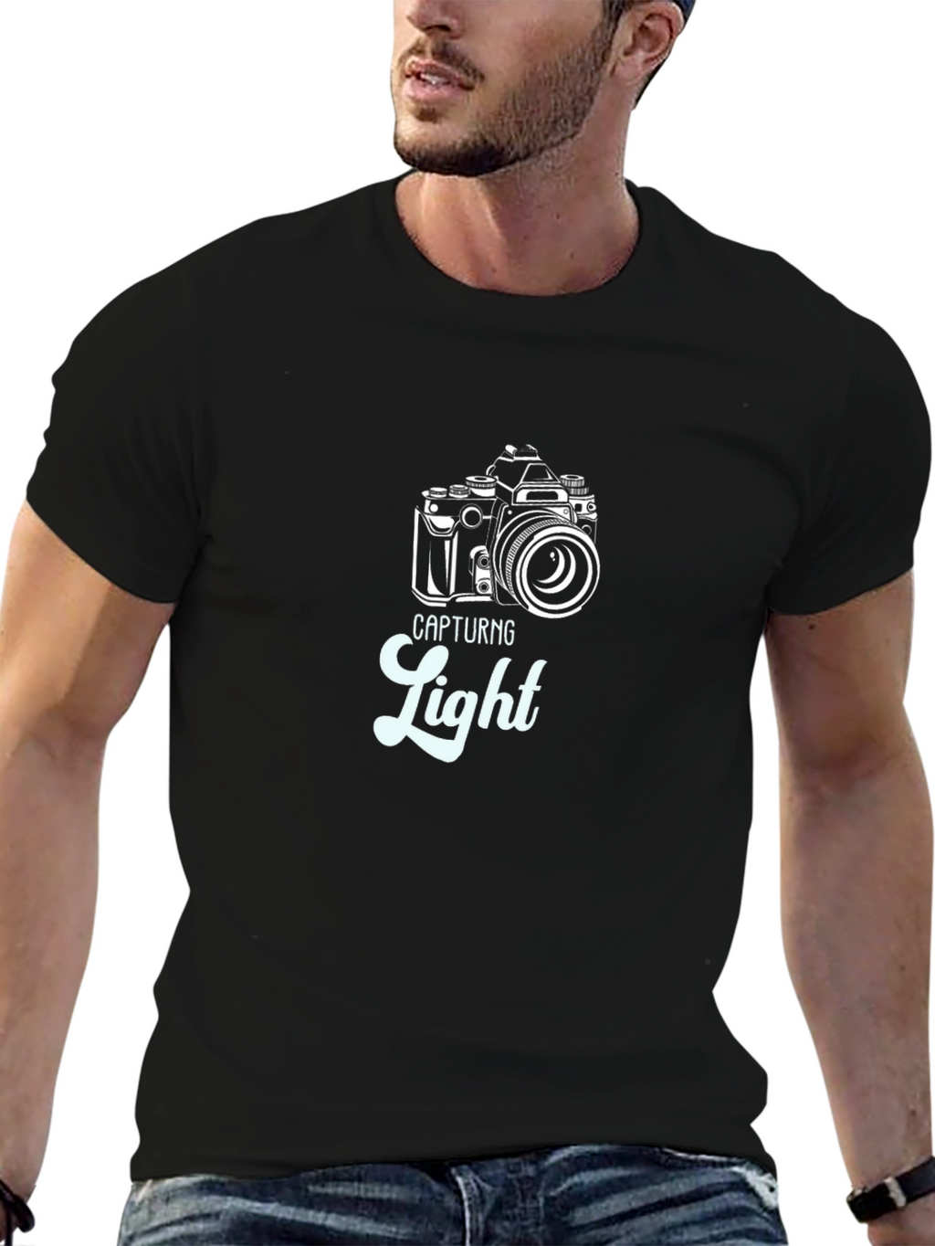 Capturing Light Graphic Tee - Black