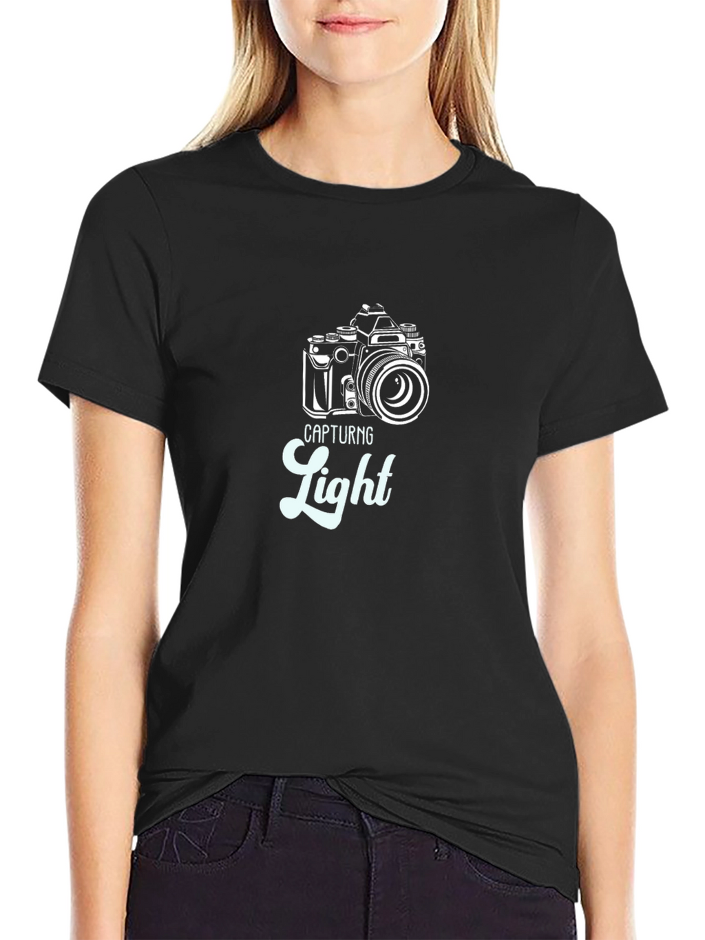 Capturing Light Graphic Tee - Black