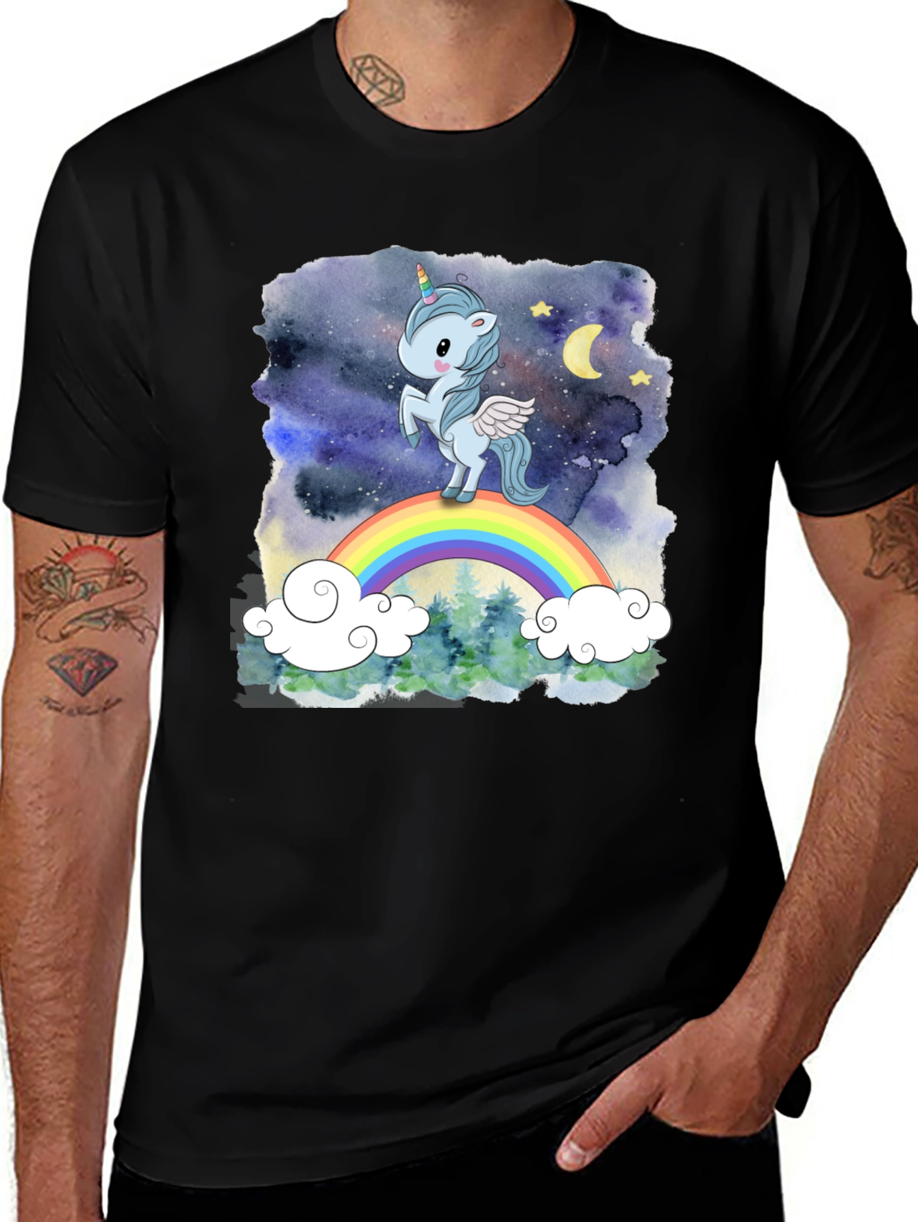 Unicorn Rainbow Graphic Tee